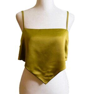 Forever 21 Satin Open Back Silky Scarf Top size M